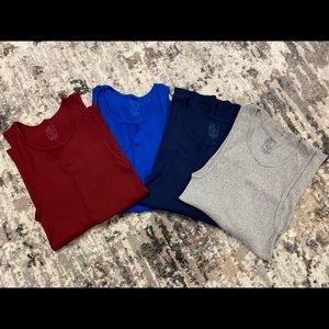 Four mens fruit of the loom a-shirt tank tops
